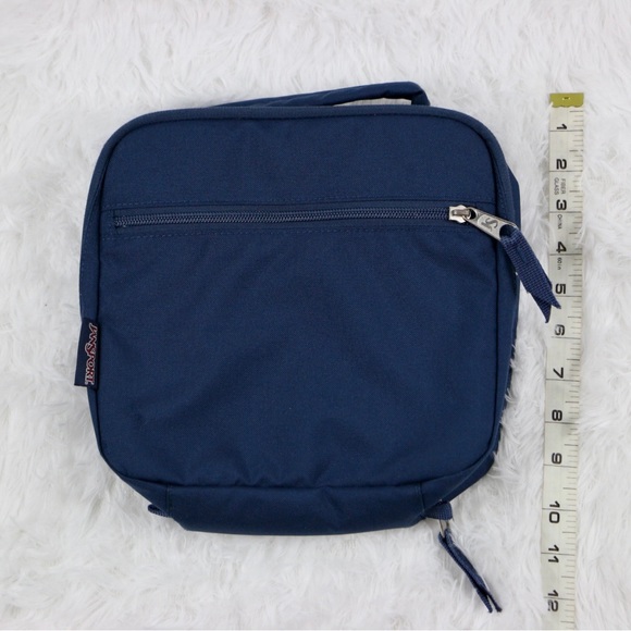 JanSport Lunch Break Insulated Lunch Bag Blue Compact Box Cooler Storage Case - Picture 1 of 10